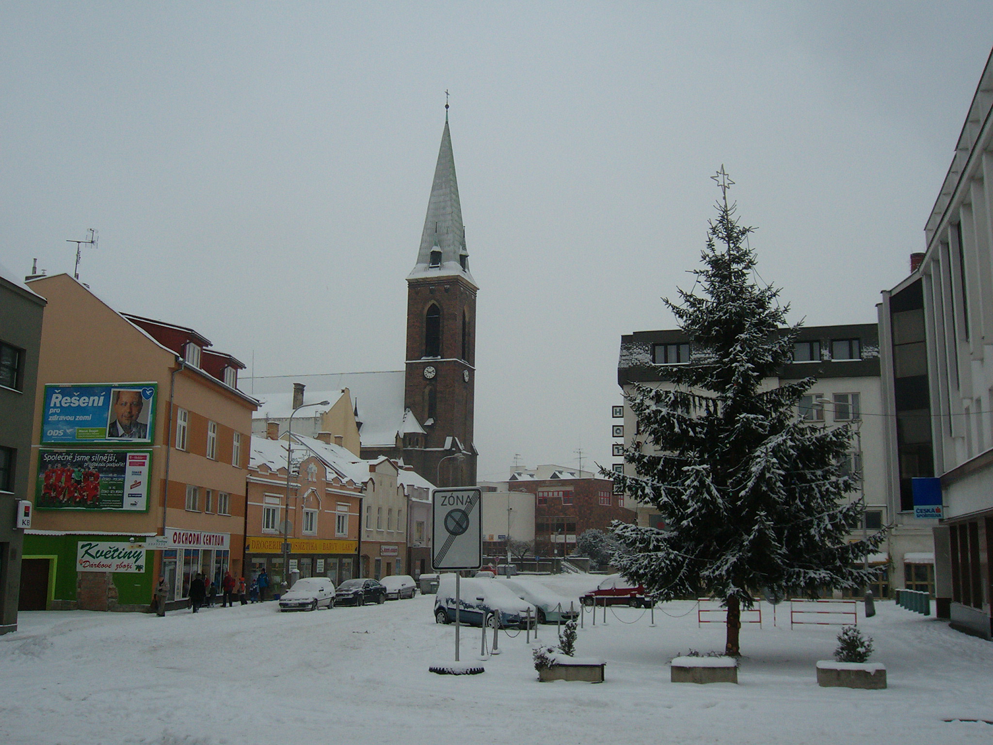 Palackého náměstí zimní foto